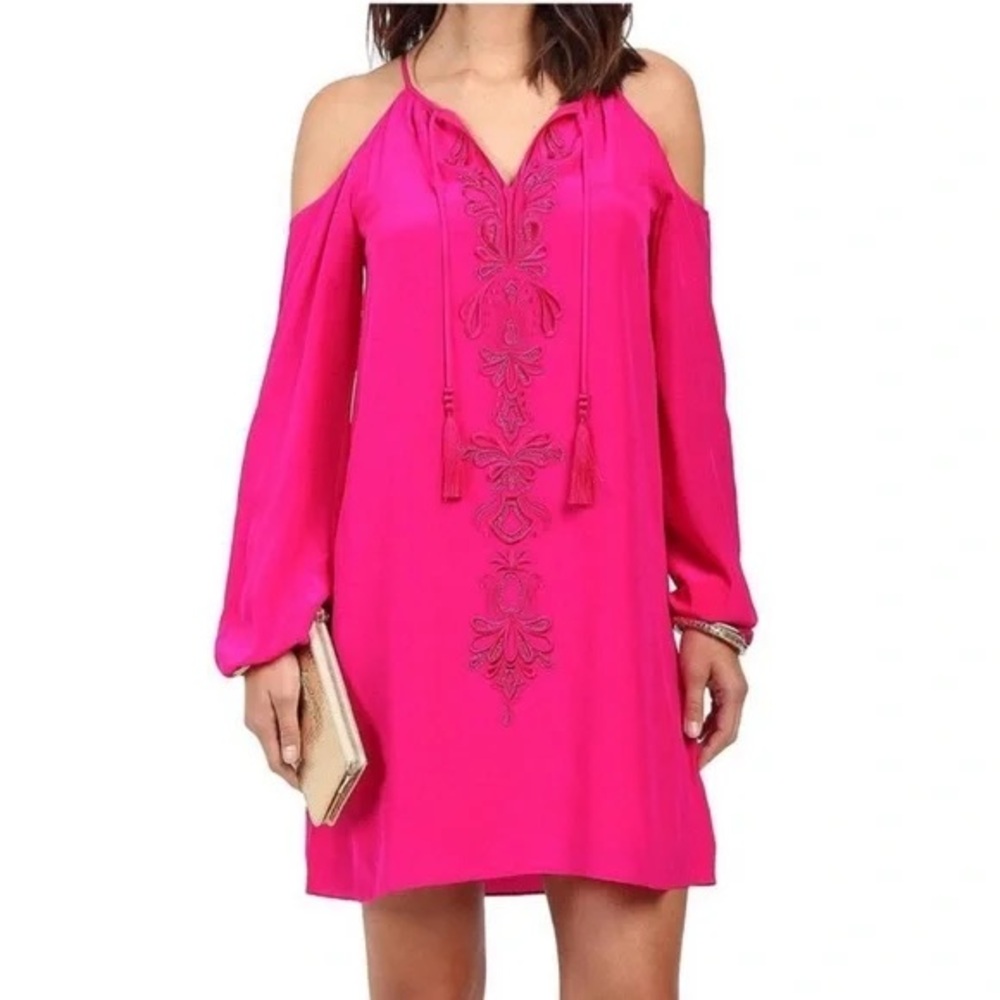 💕 Lilly Pulitzer Fulton Tunic Dress – Magenta (NWT) | Size Small